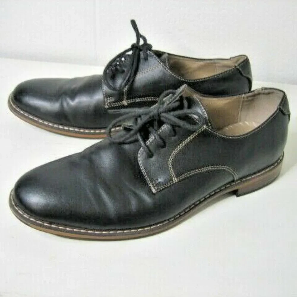 dexter comfort oxford dress black size 8
